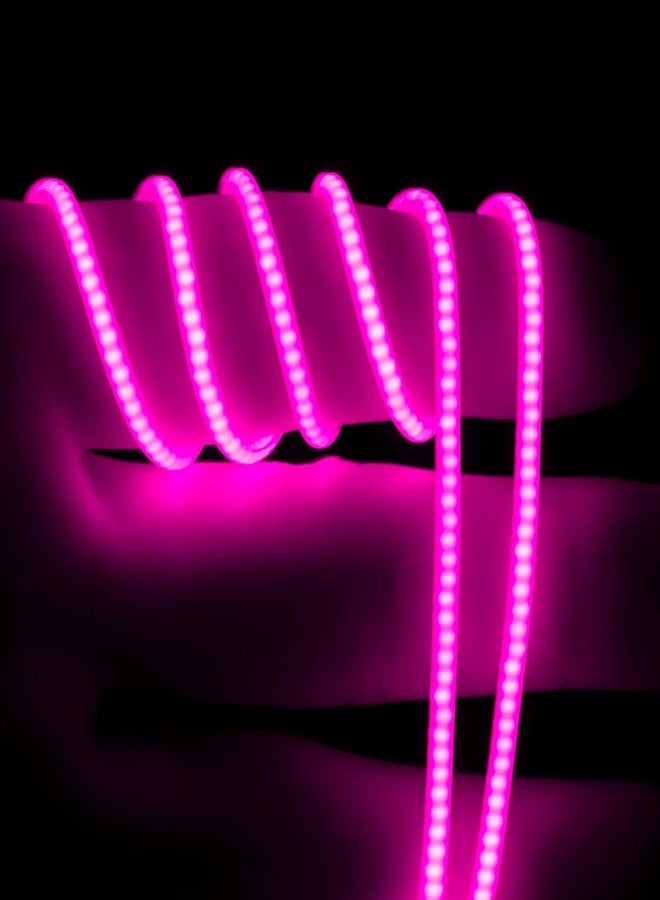 شريط إضاءة LED من AOLTNRC مكون من قطعتين لسيارات التحكم عن بعد، طقم إضاءة مرن قابل للقص، متوافق مع طرازات سيارات الزحف TRX4M SCX24 بمقياس 1/18 و1/24، ملحقات ترقية (قطعتان باللون الأرجواني) - Image 3